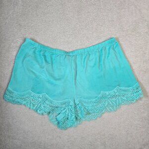 International Concepts Intimates Shorts Extra Large Blue Lace Pajamas Lingerie